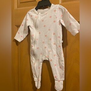 Charming Pink and White Kids Footie